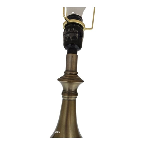 Vintage Brass Tone 19" Table Desk Lamp w/ Shade Neoclassical Home Decor - Picture 6 of 10